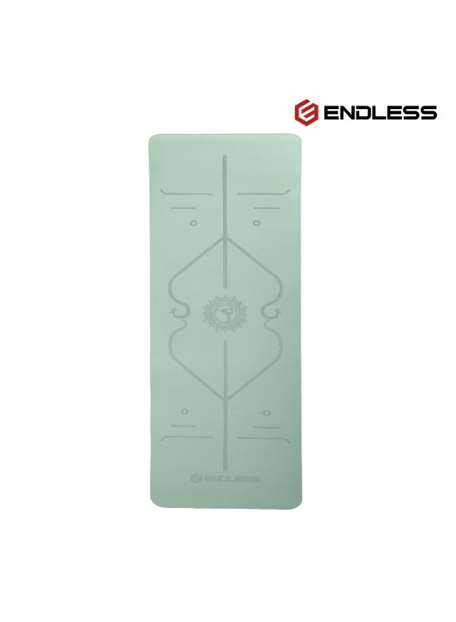 بلا نهاية حصيرة يوغا Endless من TPE بسماكة 8 مم | مانعة للانزلاق وصديقة للبيئة مع حقيبة حمل | لون أخضر | مثالية لليوغا والبيلاتس والتمارين المنزلية وتمارين الأرض (183×61×0.8 سم) - Image 2